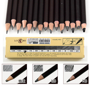 Old man's head sketch pencil charcoal pen Art students special painting brush 2b4b6b12b14b sketch pen