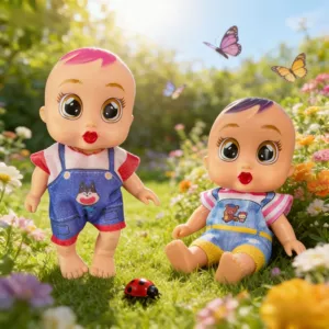Винylовая кукла с ирокезом сменная одежда разные цвета
