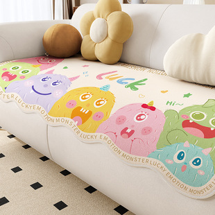 Simple Irregular Ice Silk Sofa Cushion Non-Slip Summer Sofa Cover Modern High-End Special-Shaped Cool Cover Cloth Towel