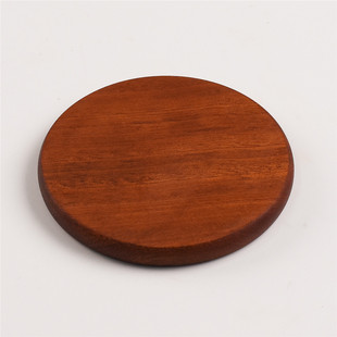 Creative Wooden Solid Wood Coaster Logo Carved Wooden Tea Tray Cup Holder Tea Mat Wooden Tea Holder Japanese Style Heat Insulation Mat