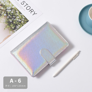 Cross-border Amazon Colorful Point A6 Laser Macaron Hand Book A5 Notebook Notebook Cash Budget Book