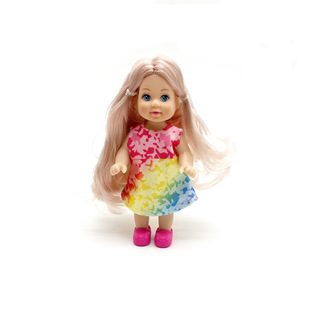 Cross-Border New Baby Clothes Accessories Set Mini Doll Q Version 5.7inch cm Cute Doll Pendant