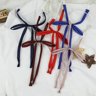 Tie-Free Collar Rope Solid Color jk Uniform Shirt Bow Tie Female Tie Rope Sail Clothing Accessories Ribbon College Style Accessories