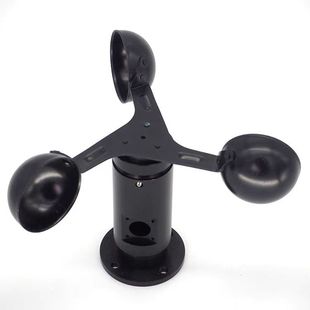 Wind vane new installation project wind bowl instrument wind cup wind gauge material aluminum alloy three-cup wind speed sensor