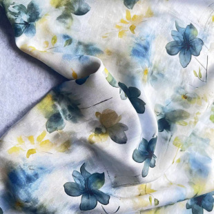 Summer Cotton Silk Light and Breathable Artificial Cotton Reactive Printed Rayon Woven Fabric Soft Dress Fabric