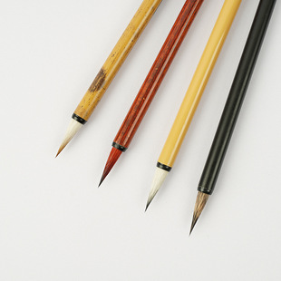 Adult lower case flyhead scripture pen calligraphy trumpet gray and purple small red brush tip with pen cap metal pole