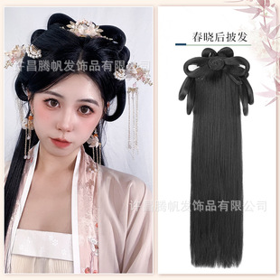 Hanfu головной убор Женский костюм парик сумка для ленивых волос, аксессуары для волос Hanfu, полный набор волос фея