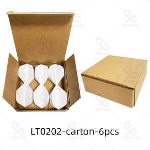 PENPEN spray dart cross-border conjoined dart leaf is not easy to break portable 6 packed cowhide corrugated carton LT02