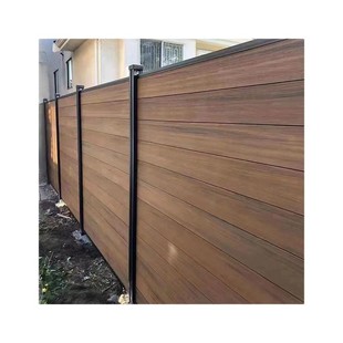 Outdoor plastic wood fence garden villa wood plastic wallboard wholesale courtyard anti-corrosion wood fence partition board Sichuan manufacturer