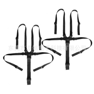 Children's dining chair safety belt strap fixing belt baby carriage rattan chair 3.5-point baby seat stroller Universal