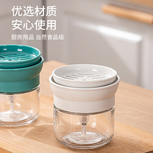 Detergent press storage box kitchen sink dishwashing liquid automatic dispenser soap box sponge storage rack