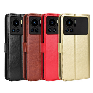 Для передачи голоса Infinix Note 12 VIP Чехол для мобильного телефона X672 кожаный чехол для мобильного телефона флип Crazy Horse с узором карты