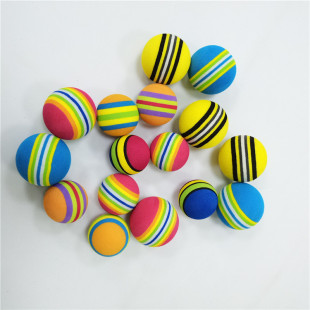 Factory direct EVA ball EVA playground toy ball EVA golf practice ball cat dog pet rainbow ball