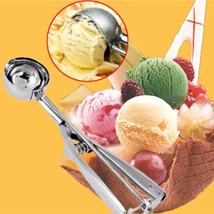 4/5/6cm stainless steel ice cream spoon ice cream spoon ice cream spoon ball digger ball digger