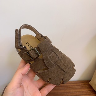 Summer Children's Shoes Children's Sandals Girls Bircan Shoes Baotou Boys Roman Shoes Baby Shoes Hollow Breathable