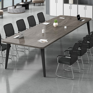 Conference Table Long Table Simple Modern Small Conference Room Training Table Simple Workbench Long Office Table and Chair Combination