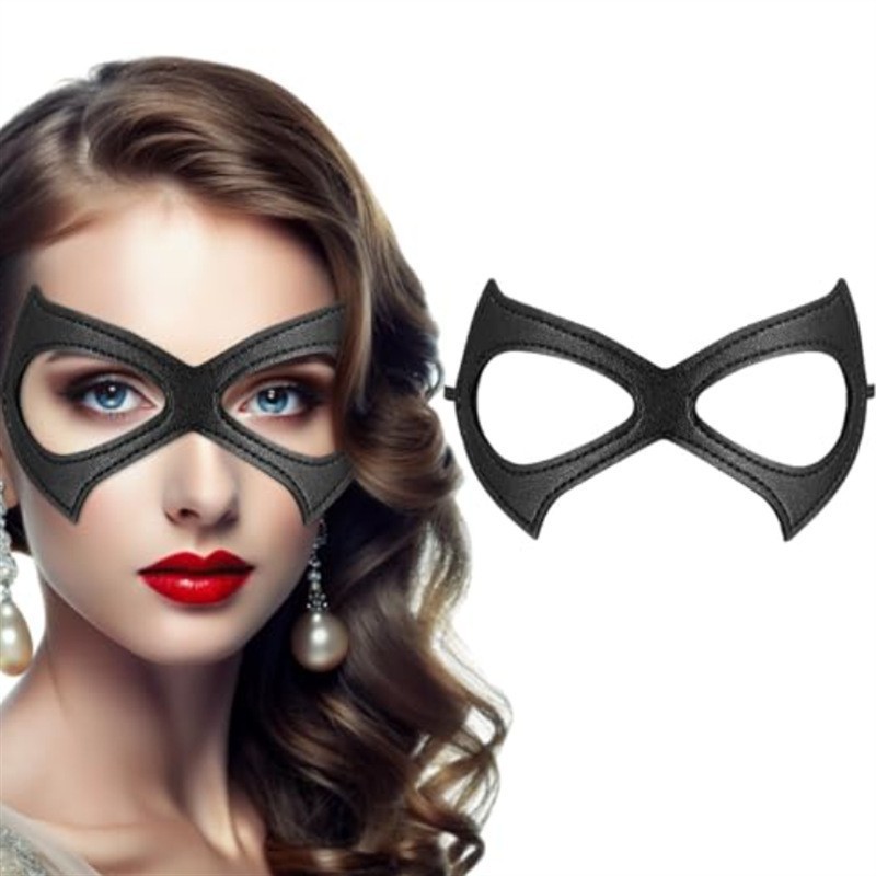 Dress up Eye Mask Cosplay Role-Playing Mask Punk Style Catwoman Mask Halloween Party Performance Props
