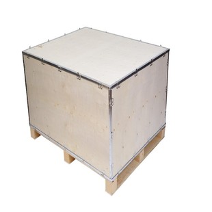 Steel Strip Wooden Box Accessories Packaging Box Equipment Packaging Wooden Box Outlet Wooden Box Turnover Box Quick Container Fumigation-free Wooden Box