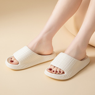 Eva wear-resistant women's sandals and slippers men's summer breathable indoor home bathroom soft bottom sandals and slippers wholesale