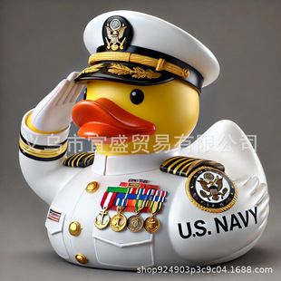 Cross-border Land, Sea and Air Duck Cute Duck Mini Duck Resin Crafts Ornaments Home Courtyard Decorations