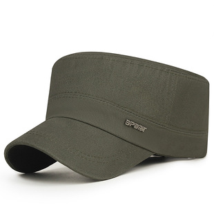 Four Seasons New Style Simple Metal Label SPORT Letter Hat Men's Casual Adjustable Cotton Twill Cap