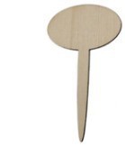 Wooden gardening flowers fleshy label logo card DIY cake plug-in spot