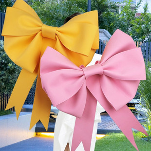 Internet Celebrity Giant Pink Bow Decoration Wall Bedroom Decoration Birthday Wedding Goddess Festival Scene Layout