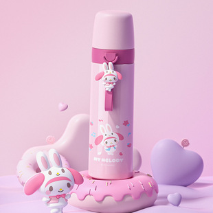 Genuine Sanrio vacuum cup coolomi 304 stainless steel water Cup portable high-looking simple Cup for elementary school students