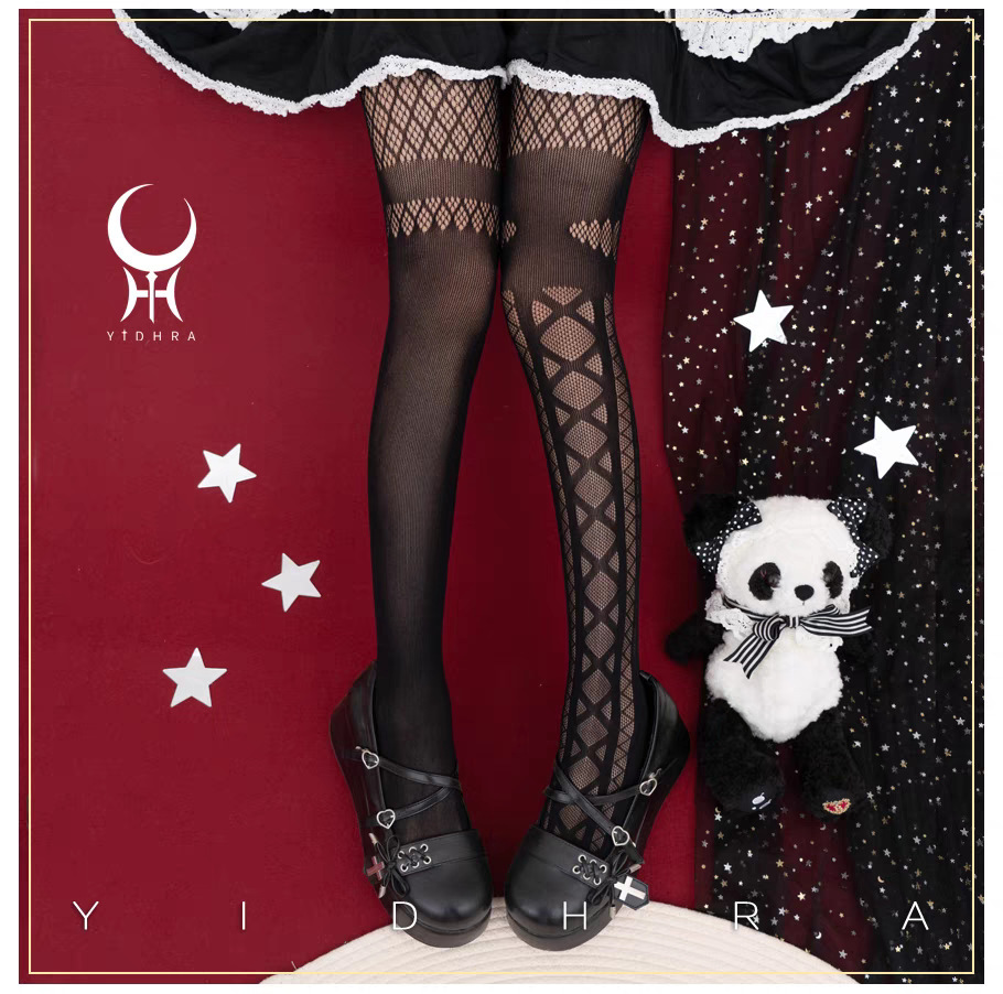 Light Huan Dream Witch Original Lolita Socks Classical All Saints Gothic Dark Pantyhose Pantyhose Fishing Pantyhose