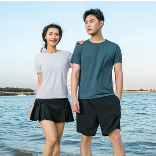 Outdoor Sports men's ice-sensitive quick-drying T-shirt women's summer short-sleeved round neck breathable work clothes custom LOGO