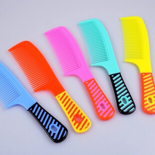 Color comb plastic home colorful beauty salon massage comb stall supply small A9