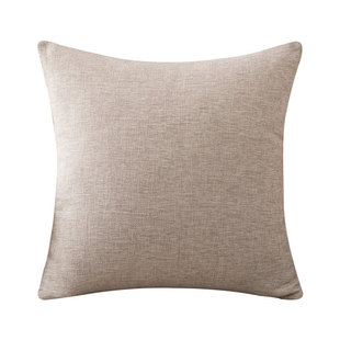 Sofa Pillow Sleeping Removable and Washable Liner Ins Home Solid Color Cotton and Linen Cushion Bed Linen Cushion Cover