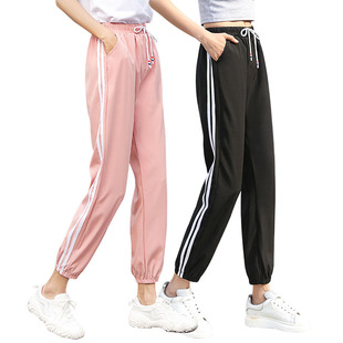 Sports pants women's 2022 new spring and summer black toe pants casual pants Four Seasons pants factory direct sales