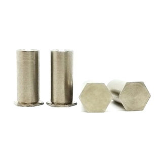 BSOS-M4-L bottom hole 6.0 stainless steel 304 blind hole pressing plate stud manufacturer in stock quick hair pressing rivet nut