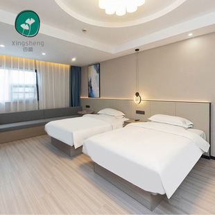 Hotel Bed Furniture Standard Room Full Set Hotel Bed Homestay Apartment Guest Room Special Bed Apartment Twin Bed Design Customization