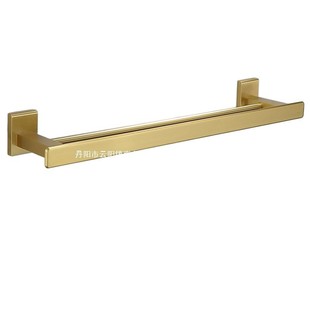Nordic Brushed Gold Solid Rod Space Aluminum Towel Rack Storage Rack Gold Brass Hardware Hanging Sail