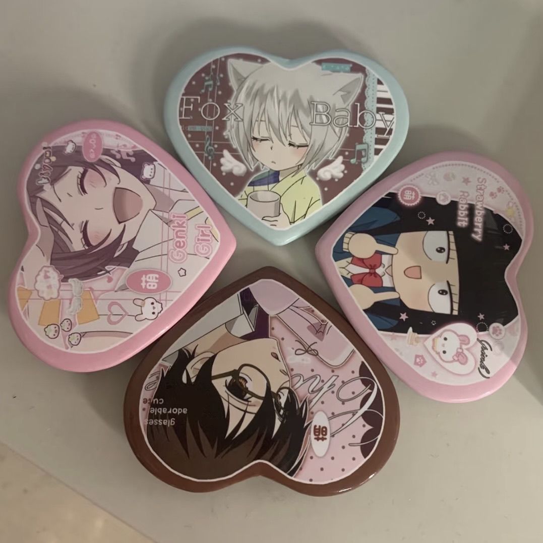 Energetic Girl Yozora Sakura High School Girl Series DIY Heart-Shaped Badge Gift for Girlfriend Ins