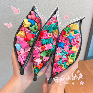 Children's Hairpin Hairpin Grab Clip Hair Accessories Wholesale New Small Grab Clip Cute Candy Color Hair Accessories Baby Small Clip