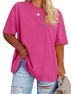 Women's Plus Size Oversized t Shirt Casual Cross-Border Dropshipping