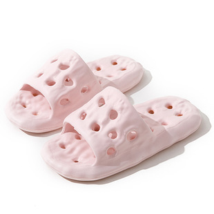 Non-Slip Quick-Drying Bathroom Slippers Men's Summer Home Use Eva Sandals for Couple's Indoor Bath Wear-Resistant Soft Bottom Slippers