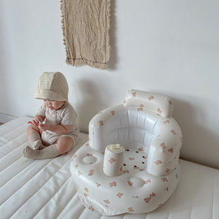 Korean INS Baby Sofa Portable Inflatable School Seat Baby Folding Sofa Children's Bath Pool Bath Stool
