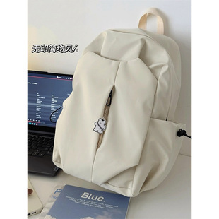 Schoolbag Male College Students Ins Simple Large Capacity Backpack Female Junior High School Students High School Travel Backpack