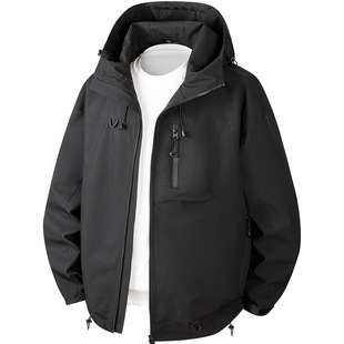 Outdoor Windproof Waterproof Jacket Men's 2025 Spring and Autumn New Fashion Brand Mountaineering Suit Couple's Work Jacket