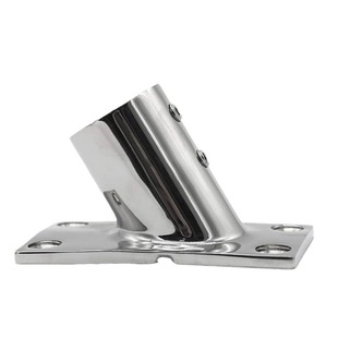 316 stainless steel 90 ° square tube holder awning fixed pipe fittings RV yacht marine hardware rod tube holder