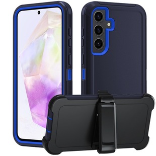 For Samsung A36 mobile phone case with 360-degree rotating bracket cover A35 shockproof and dustproof protective shell A34 three-in-one