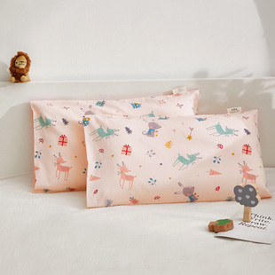 Cotton children's pillowcase 30 × 50 cotton cartoon small baby kindergarten pillowcase 40x 60 single spring and summer