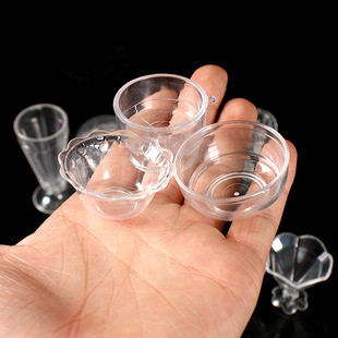 Simulated Mini Sundae Cup Popsicle Box Miniature Food Toy Ice Cream Container Handmade Cup Toy Plastic Cup Accessories