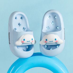Sanrio протекает детские тапки Baotou быстро сушат в помещении нескользящие полые для дома, мальчики и девочки не пахнут холодными тапочками