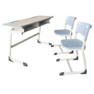 Office school desk High School primary school student double desk and chair training institution tutorial class children desk and chair suit