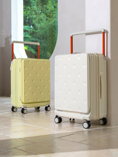 Wide Pull Rod Luggage Case Women's 2024 New 20-inch Front Opening Small Password Men's 24-inch Travel Case